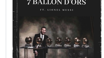 Messi di atas angin, karena ia tahu ini mengantarkan Argentina juara Copa America dan adalah gelar pertama Messi di level negara. Foto: Twitter