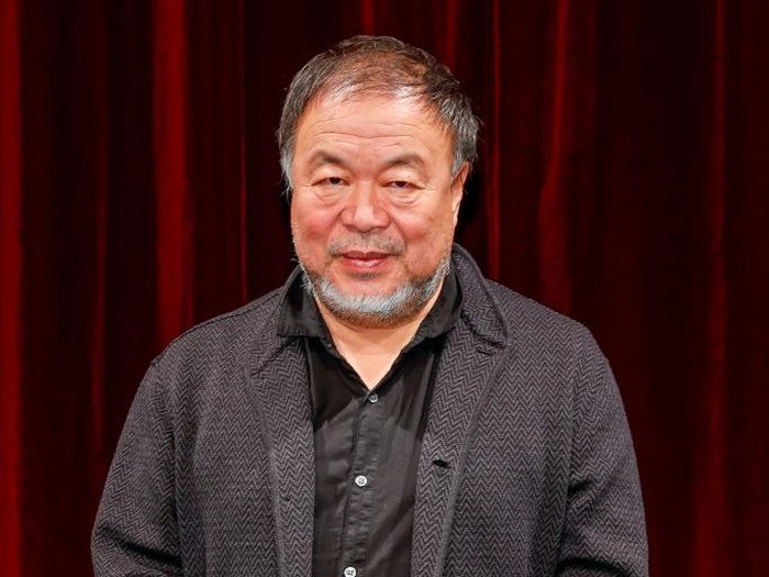 BERLIN, GERMANY - NOVEMBER 25: Ai Weiwei (L) and Daniel Kehlmann attend the book presentation 1000 Jahre Freud und Leid by Ai Weiwei at Berliner Ensemble on November 25, 2021 in Berlin, Germany. (Photo by Gerald Matzka/Getty Images)