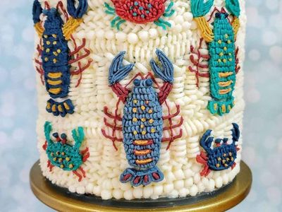 Cantik! 10 Kue Motif Rajut Persis Rajutan Tangan Asli