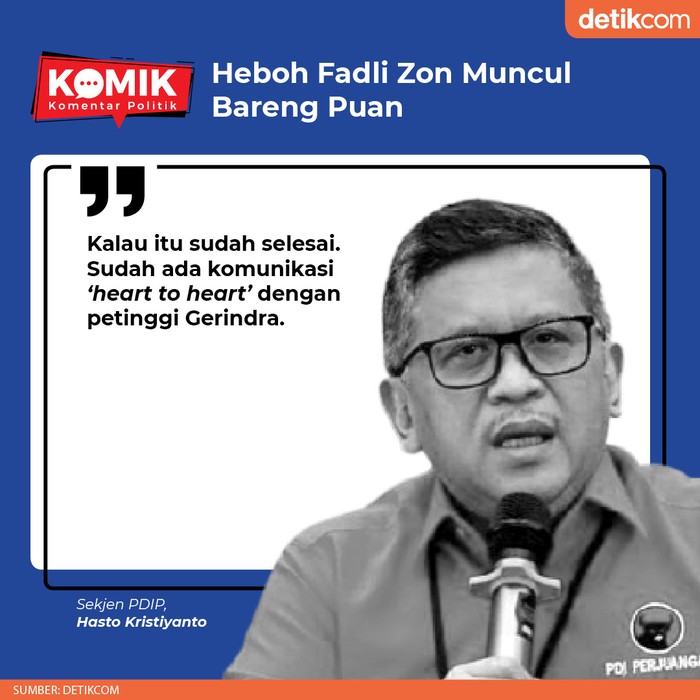 Heboh Fadli Zon Muncul Bareng Puan (Tim Infografis detikcom) Heboh Fadli Zon Muncul Bareng Puan (Tim Infografis detikcom)