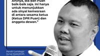 Pendiri Lembaga Survei KedaiKOPI, Hendri Satrio mengatakan bahwa foto itu dimaksudkan untuk menunjukkan bahwa hubungan Fadli dan Puan baik-baik saja.