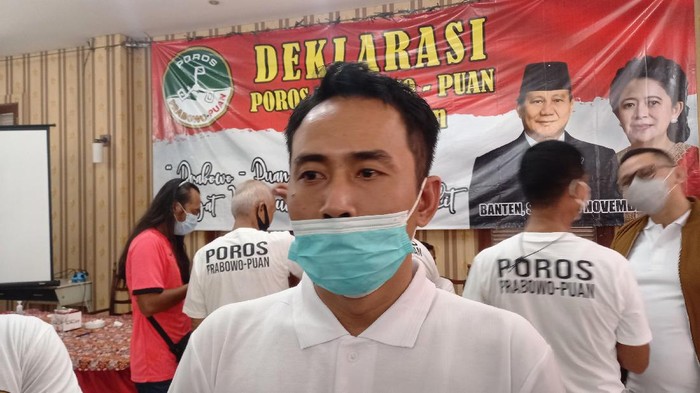 Kordinator Dewan Presidium Nasional Poros Prabowo-Puan, Andianto (Khairul Maarif-detikcom)