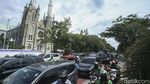 Sekitaran Monas Macet Imbas Demo Buruh