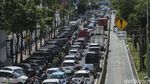 Sekitaran Monas Macet Imbas Demo Buruh