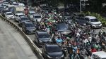 Sekitaran Monas Macet Imbas Demo Buruh