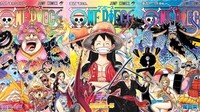 Manga One Piece terjual lebih dari 480 juta kopi dan menjadi komik tersukses sepanjang sejarah. Komik ciptaan Eiichiro Oda terbit sejak tahun 1997, dan kemungkinan baru selesai pada 2025.  Foto: One Piece/ Istimewa