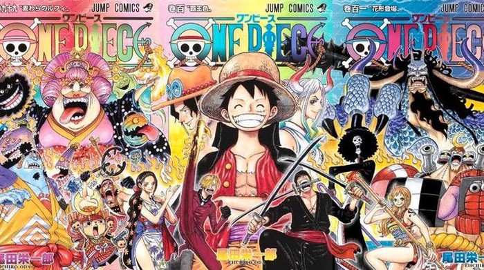 Sampul Manga One Piece Volume 100 Dirayakan dengan Spesial