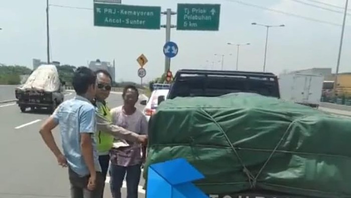 Oknum PJR diduga pungli sopir pikap