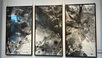 Lukisan Guo Peng juga menggambarkan tradisi Asia Tenggara dalam bentuk kehidupan modern.  Foto: Yun Artified Community Art Center