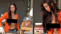 Pengunjung juga tertarik menyambangi gerai pancake kaki lima Olive karena wanita cantik ini menunjukkan proses pembuatan pancake langsung di hadapan pengunjung.