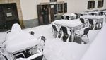 Utara Spanyol Dilanda Badai Salju dan Suhu Dingin Ekstrim