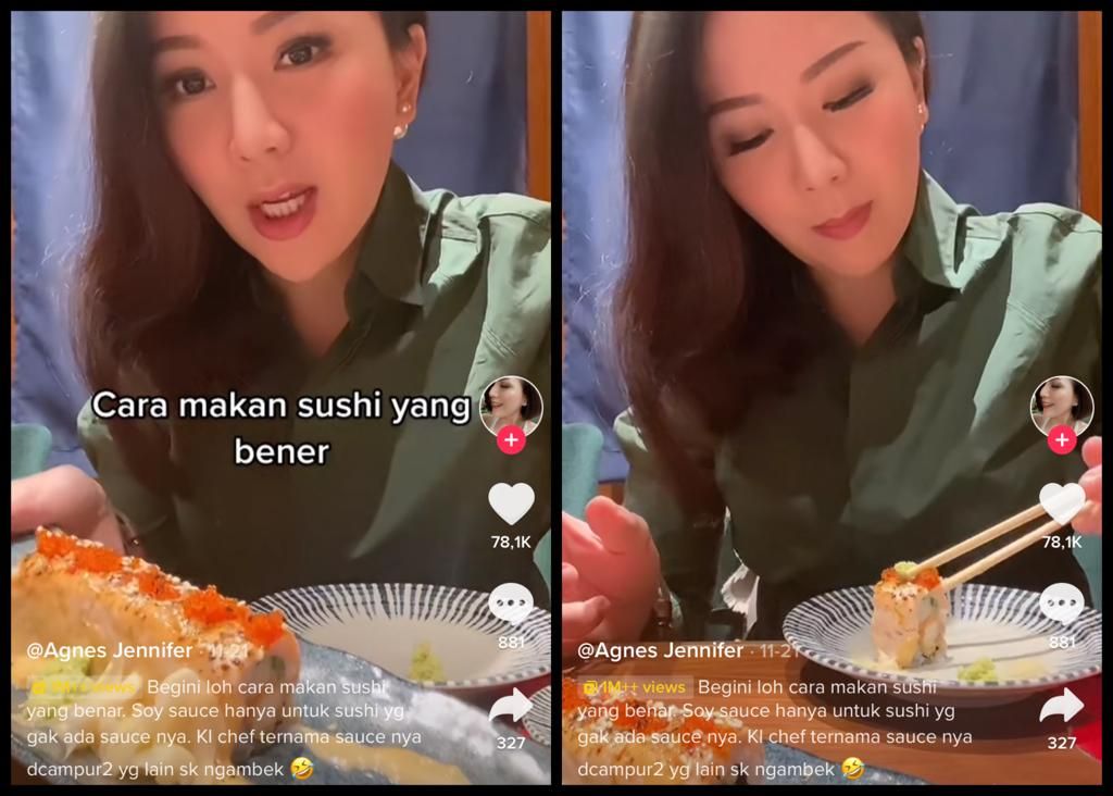 5 Momen Viral Kulineran Agnes Jennifer, Ngerujak hingga Beli Cherry Rp 2 Juta