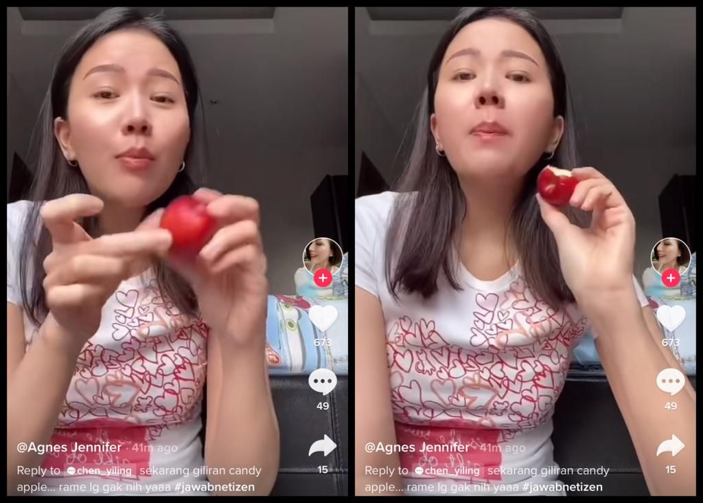 5 Momen Viral Kulineran Agnes Jennifer, Ngerujak hingga Beli Cherry Rp 2 Juta