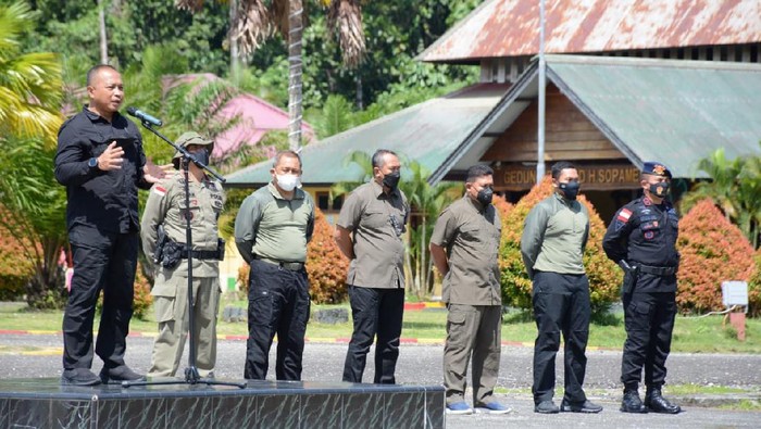 Apel Gabungan Satgas Nemangkawi di Papua