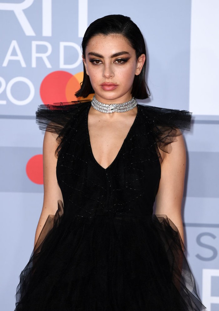 LONDON, ENGLAND - FEBRUARY 18: (EDITORIAL USE ONLY) Charli XCX attends The BRIT Awards 2020 at The O2 Arena on February 18, 2020 in London, England. (Photo by Gareth Cattermole/Getty Images)
