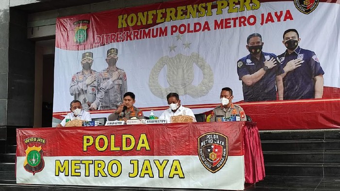 Konferensi pers di Polda Metro Jaya (Foto: Rakha/detikcom)