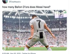 Messi 7 Kali Ballon DOr, Netizen: Sama dengan Nomor Punggung Ronaldo