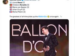 Messi 7 Kali Ballon DOr, Netizen: Sama dengan Nomor Punggung Ronaldo