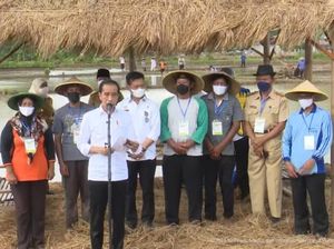 Jokowi Sebut Indonesia Tak Impor Beras Berkat Pembangunan Bendungan