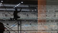 Progres pembangunan Jakarta International Stadium telah mencapai 86,4 persen.