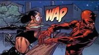 Selama ini Echo/Maya Lopez mengira bahwa Daredevil yang membunuh ayahnya. Namun, kemudian dia tahu kebenaran bahwa pelakunya adalah Kingpin. Hal ini terungkap di komik Daredevil #15. (Foto: dok. Marvel/Marvel Comics) 