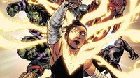 Sebagai Ronin, Echo membantu Avengers berhadapan dengan Hand dan Hydra. Di komik, Echo mati di tangan Elektra, tapi kemudian hidup lagi dengan bantuan sihir hitam dari Hand. (Foto: dok. Marvel/Marvel Comics) 