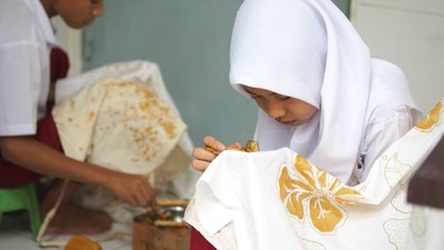 Gali Potensi Pembatik Cilik di Gunungkidul