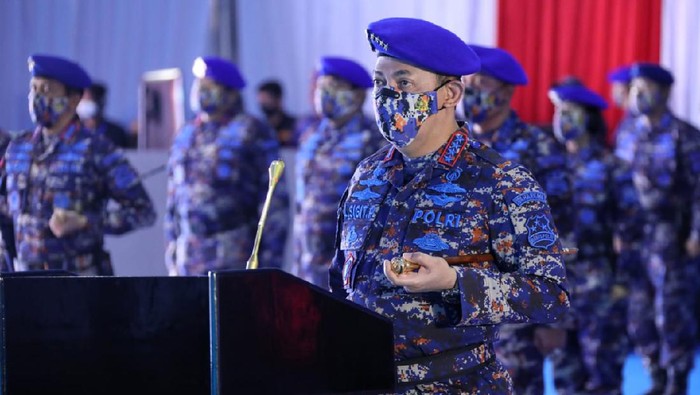 Kapolri Jenderal Listyo Sigit di peringatan HUT ke-71 Korpolairud