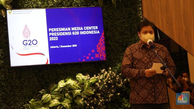 Menteri Koordinator Bidang Perekonomian (Menko Perekonomian) Airlangga Hartarto (CNBC Indonesia/Andrean Kristianto)