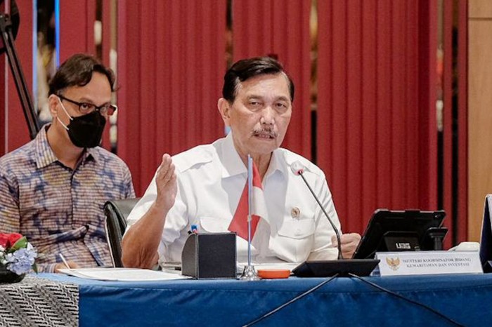 Rapat Koordinasi Nasional Percepatan Pengembangan Lima Destinasi Pariwisata Super Prioritas Tahun 2021” yang diselenggarakkan Kemenkomarves, Rabu (1/12/2021).