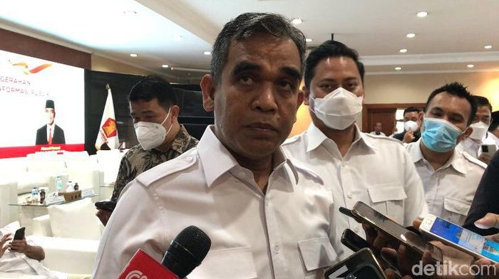 Sekjen Gerindra Ahmad Muzani (Rakha Arlyanto Darmawan/detikcom).