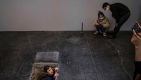 Pameran seni The Last Judgement merupakan eksibisi pertamanya di daratan China.  Foto: Getty Images/Kevin Frayer