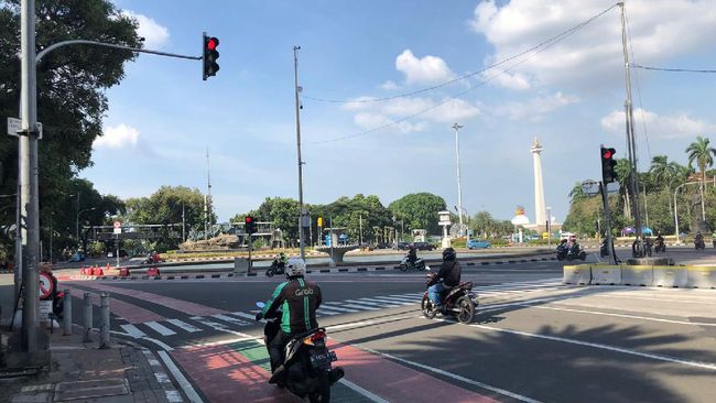 Arus Lalu Lintas di Patung Kuda ke Istana Sudah Dibuka Kembali