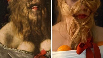 Mereplikasi lukisan Barbara van Beck. Foto: Reddit.com/GettyMuseumChallenge/