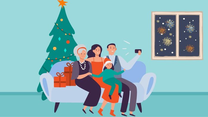 Ilustrasi Nataru Ilustrasi Natal danm Tahun Baru