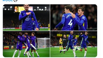 Chelsea terus konsisten dan membukukan 5 kemenangan berurutan di semua kompetisi. Foto: Twitter