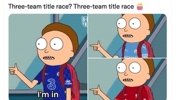 Sepertinya gelar juara Liga Inggris musim ini akan jatuh pada satu di antara 3 klub ini. Kita lihat saja keseruannya. Foto: Twitter