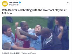 Meme Liverpool Bantai Everton, Benitez Jadi Tersangka