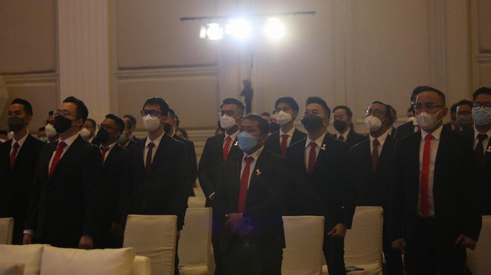 Momen Pengukuhan Anggota Baru HIPMI 315 anggota baru bergabung Hipmi Jaya dengan harapan dapat berkolaborasi dengan program pemerintah dan membangun ekonomi ibukota.