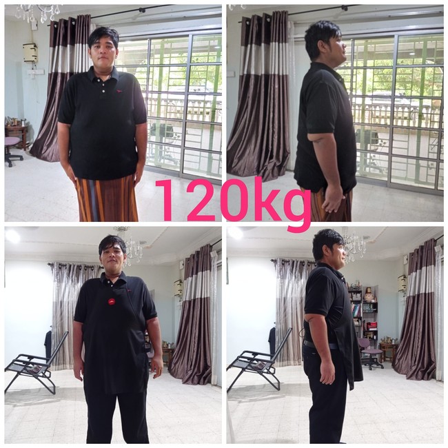 Ahmad juga menceritakan ketika berat badannya masih masih 214 kg, dirinya kesulitan untuk menemukan pakaian yang pas dengan ukurannya. Sehingga dia pun hanya bisa mengenakan sarung. Bahkan Ahmad sempat terpaksa membeli 4 tiket kursi bus hanya untuk dirinya ketika akan bepergian. Foto: Facebook