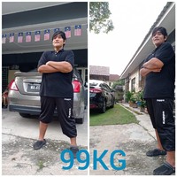 Sebelum melakukan diet Ahmad pun mengaku sering merasa kesulitan bergerak dan kecewa dengan dirinya sendiri. Dia bahkan kerap menangisi dirinya jika malam tiba. Namun untungnya berkat usaha dan kerja keras, dalam waktu sekitar 2 tahun Ahmad berhasil menurunkan berat badannya hingga menjadi 96 kg. Foto: Facebook