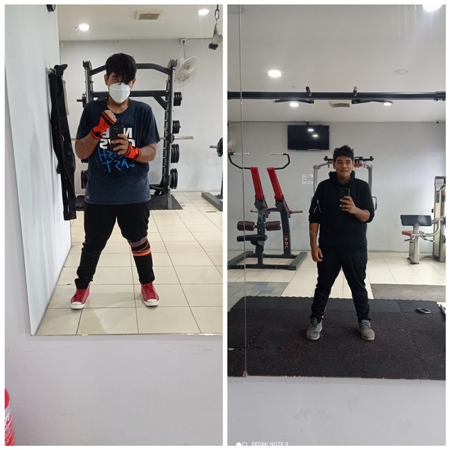 Obesitas Ahmad itu bermula dari pola makannya yang tidak sehat. Namun karena ingin mulai berubah dan menjalani hidup yang lebih sehat, Ahmad pun bertekad untuk melakukan diet dan rutin berolahraga. Dia pun mulai rutin pergi ke gym dan menguubah pola makannya. Foto: Facebook