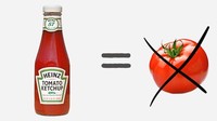 Sebotol saus tomat ternyata samasekali nggak mengandung tomat segar. Itu dibuat dari pasta tomat. @depositphotos via brightside
