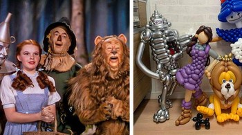 Karakter dari film The Wizard of Oz. Foto: Instagram/balloonnaart
