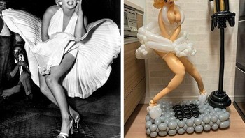 Aktris legendaris Marilyn Monroe. Foto: Instagram/balloonnaart