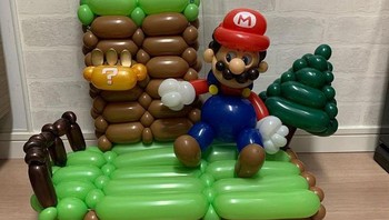 Karakter game Mario Bros. Foto: Instagram/balloonnaart