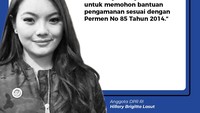Anggota DPR RI Hillary Brigitta Lasut mengakui bahwa dia memang meminta pengawalan TNI. Menurutnya, hal itu sudah sesuai dengan aturan yang ada.