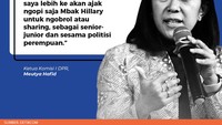 Ketua Komisi I DPR, Meutya Hafid mengatakan bahwa teguran kepada Hillary itu merupakan kewenangan Fraksi NasDem. Dia hanya akan mengobrol dengan Hillary.