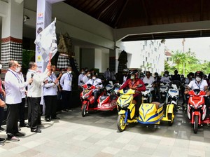 Bamsoet Lepas Ajang Rally Motor Listrik Perdana di Indonesia