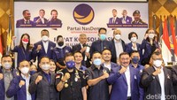 Rapat konsolidasi pemenangan wilayah Jawa I Partai NasDem digelar di Kampus Akademi Bela Negara (ABN), Pancoran, Jakarta Selatan, Jumat (3/12/2021).